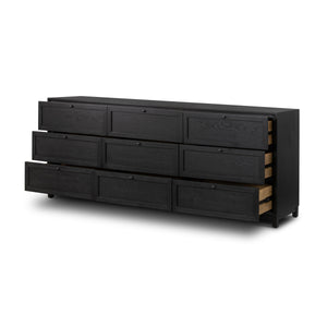 Millie 9 Drawer Dresser In Drifted Matte Bl