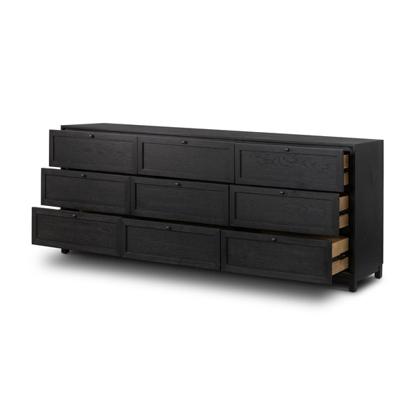 Millie 9 Drawer Dresser In Drifted Matte Bl