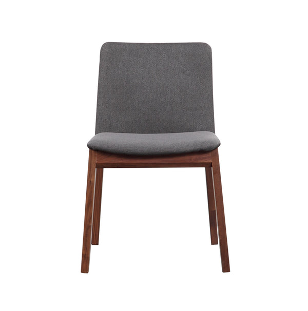 Moe's Deco Dining Chair Set of 2 in Dark Grey