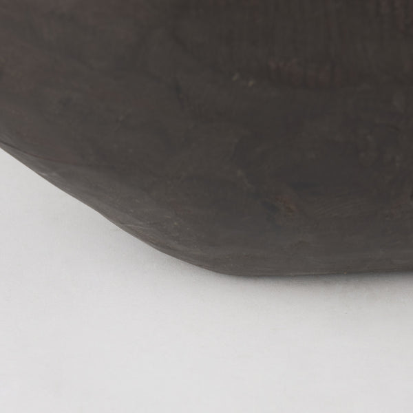 Athena Extra Large Oblong Black-Brown Reclaimed Wood Bowl