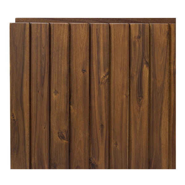 Lincoln Media Cabinet in Brown with Clinker Design