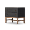 Fiona Nightstand In Black Raffia