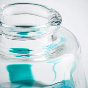 Small Tahoe Vase in Blue/Clear