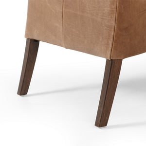 Bauer Leather Chair-Warm Taupe Dakota