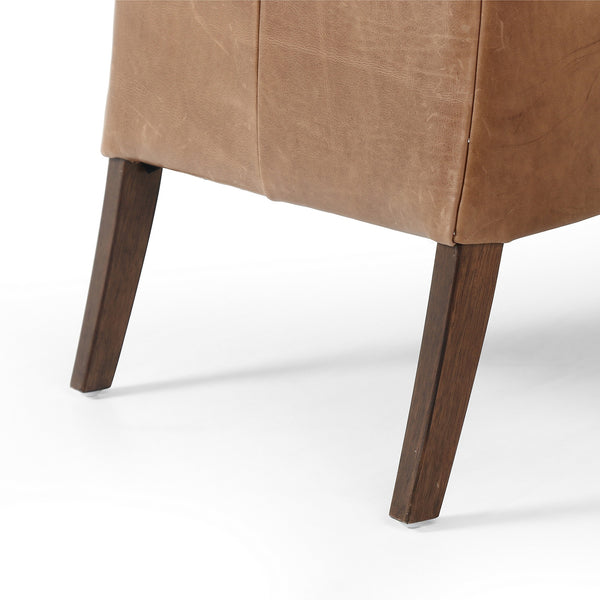 Bauer Leather Chair-Warm Taupe Dakota