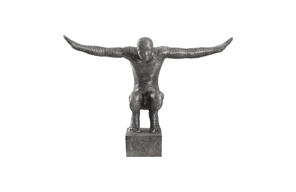 Outstretched Arms Sculpture, Aluminum, Smallall