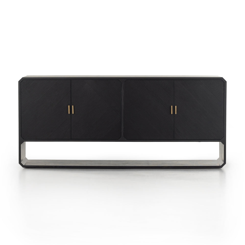 Caspian Sideboard In Black Ash Veneer