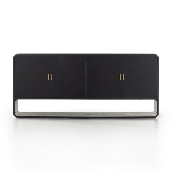 Caspian Sideboard In Black Ash Veneer