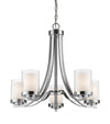 Willow 5 Light Chandelier in Chrome Finish