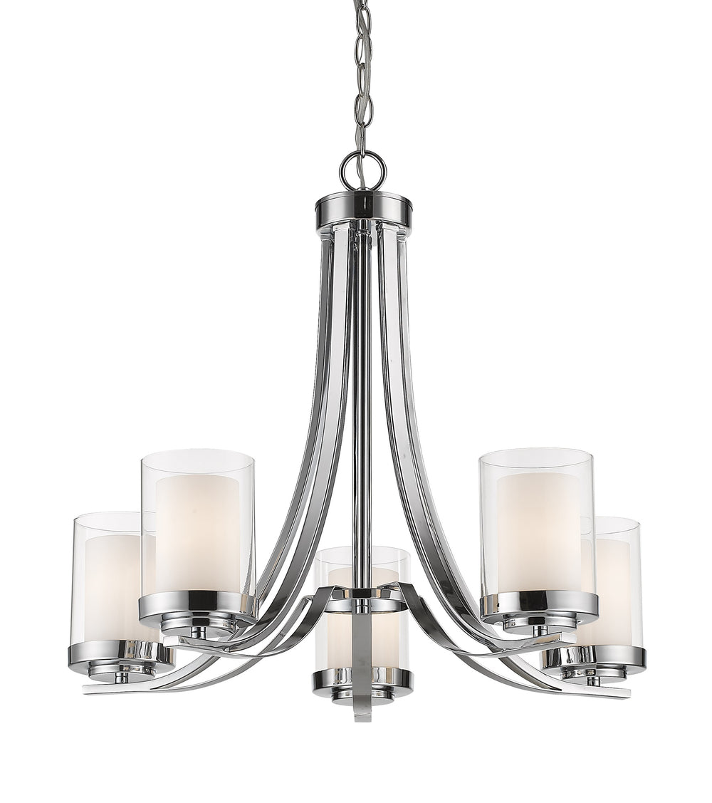 Willow 5 Light Chandelier in Chrome Finish