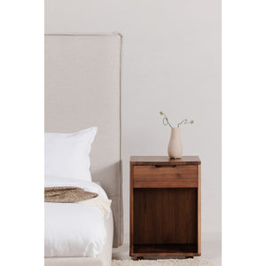 Moe's Luzon Queen Bed with Tall Headboard in Beige