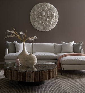 Manhattan Coffee Table, Round, with Glass