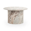 Nordens Marble Round Coffee Table - Rusty Gray