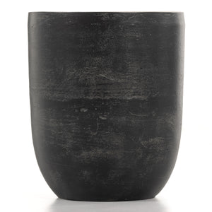 Basil Outdoor Drink Table In Aged Grey