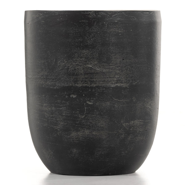 Basil Outdoor Drink Table In Aged Grey
