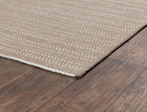 Indoor/Outdoor Yuma Rug Sand 5'x8' - Handwoven Moroccan Design
