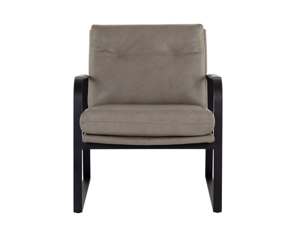 STERLING LOUNGE CHAIR - MISSOURI STONE LEATHER