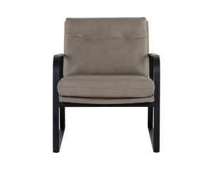STERLING LOUNGE CHAIR - MISSOURI STONE LEATHER