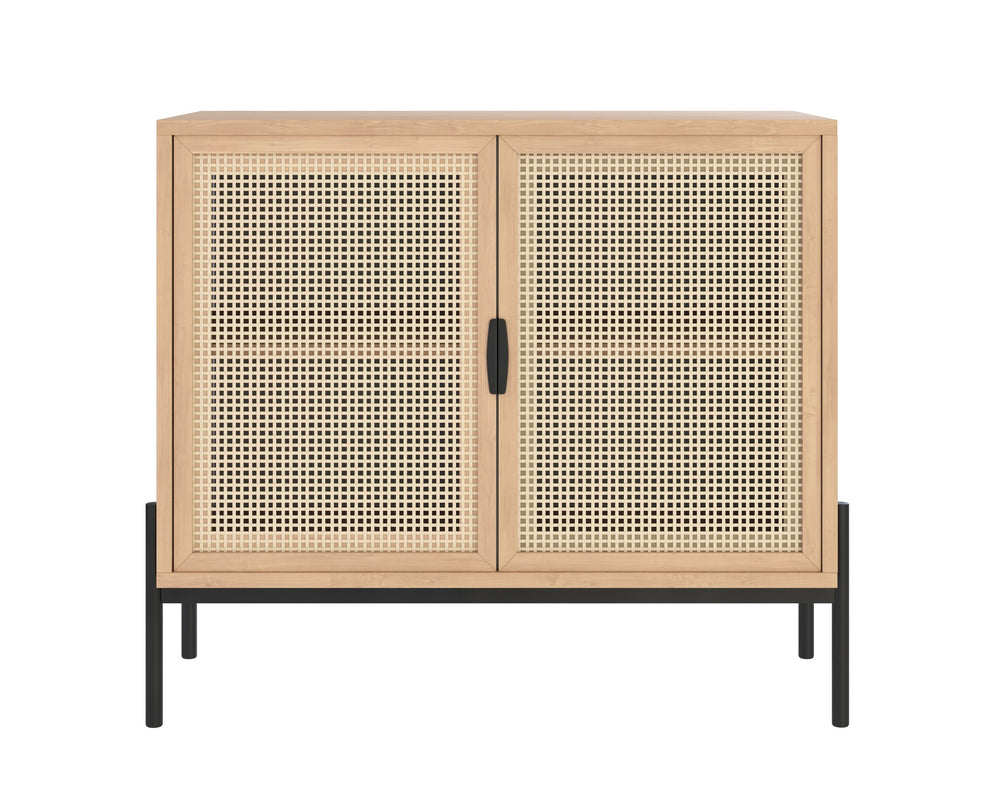AVIDA SIDEBOARD - SMALL - BLACK - RUSTIC OAK/NATURAL