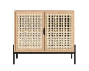 AVIDA SIDEBOARD - SMALL - BLACK - RUSTIC OAK/NATURAL