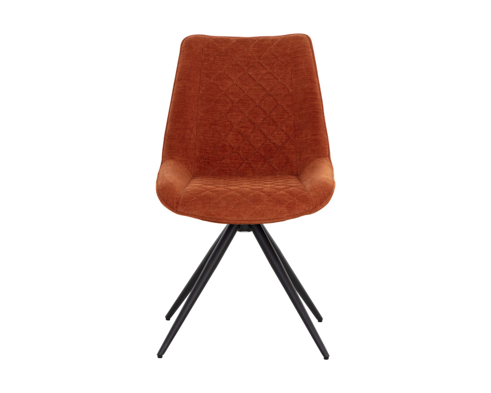 FREYA SWIVEL DINING CHAIR - DANNY RUST