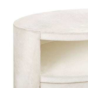 JULIUS 2-DRAWER SIDE TABLE, WHITE