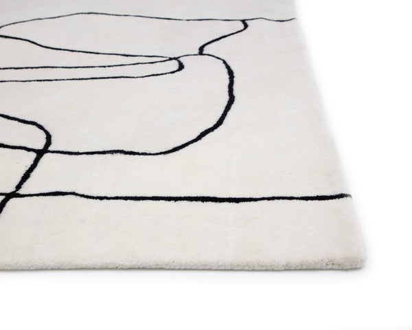 TILDA HAND-TUFTED RUG - IVORY / CHARCOAL - 9' X 12'