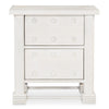 Moe's Clement Nightstand Whitewashed Mango Wood