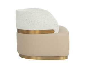 BRINDA SWIVEL LOUNGE CHAIR - NAPA BEIGE / HAILEY MOON