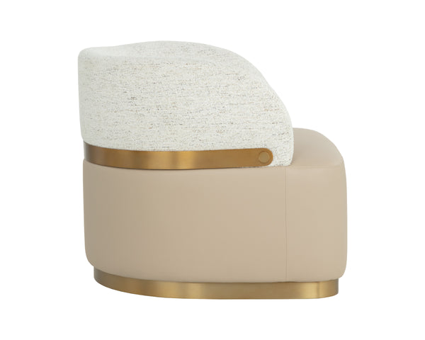 BRINDA SWIVEL LOUNGE CHAIR - NAPA BEIGE / HAILEY MOON