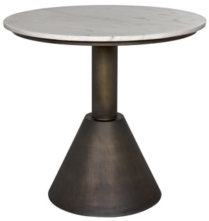 Joseph Side Table, Aged Brass