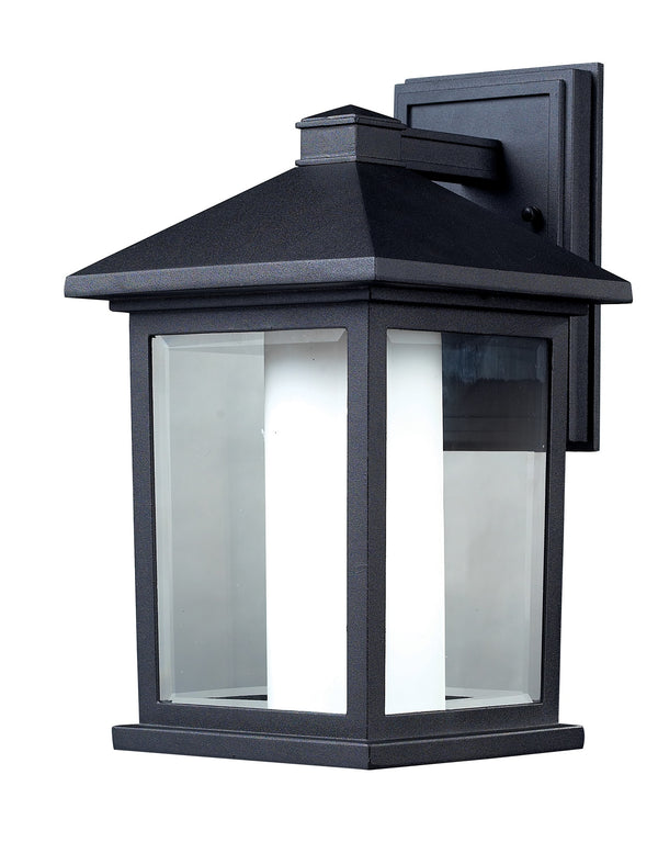 Mesa Outdoor Wall Light in Black Finish