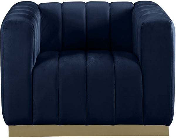 Francis Chair In Navy Velvet