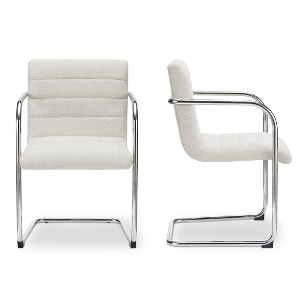 Moe's Pedro Dining Chair Set of 2 in Beige