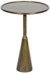 Hiro Side Table, Metal with Brass Finish