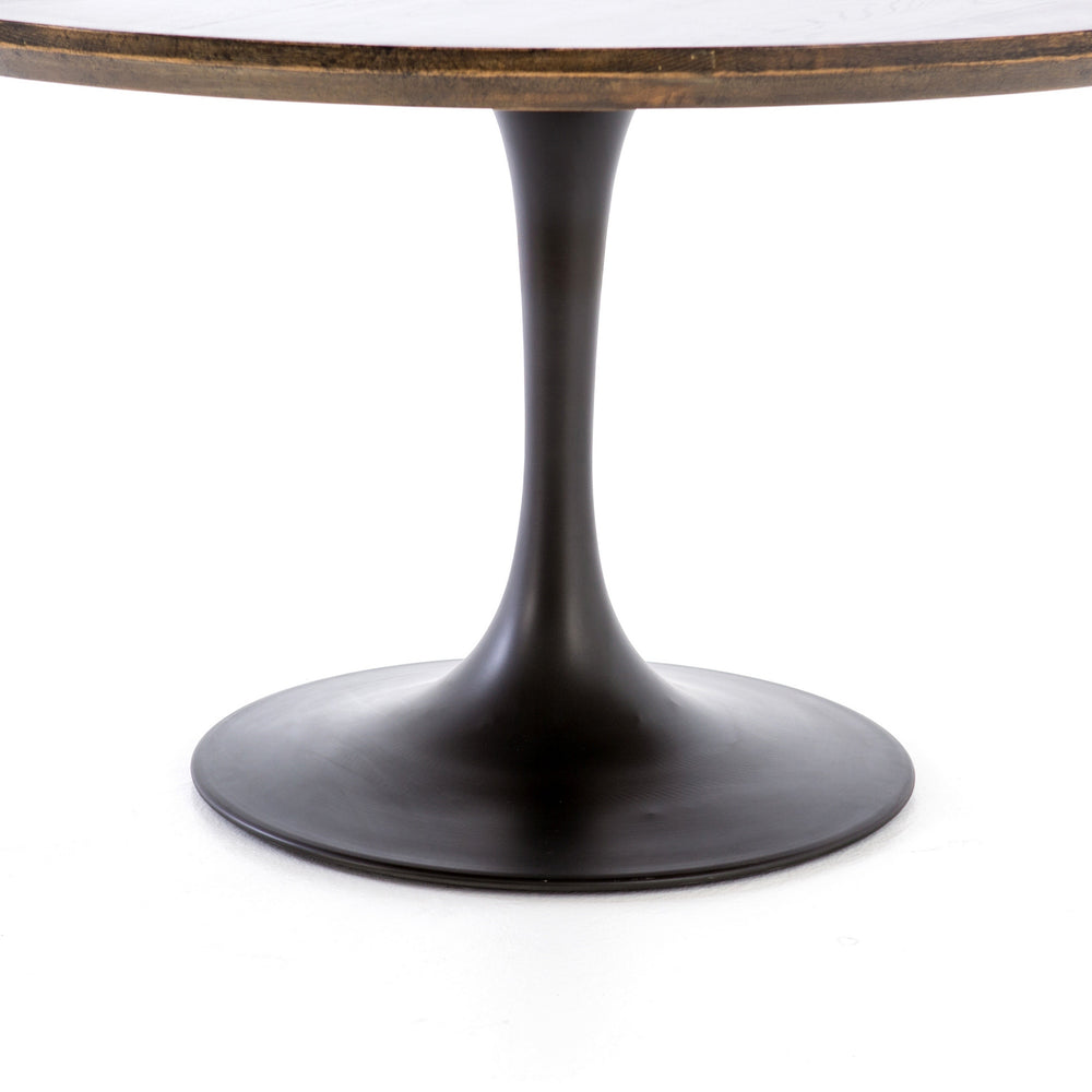 Powell Dining Table 55" In English Brown Oak