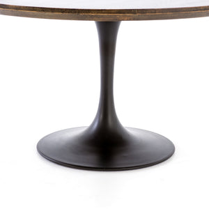 Powell Dining Table 55" In English Brown Oak