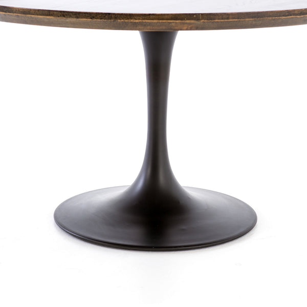 Powell Dining Table 55" In English Brown Oak