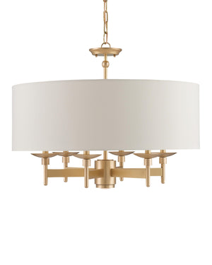 Bering Brass Chandelier In Antique Brass