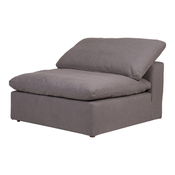 Moe's Clay Slipper Chair in Light Grey