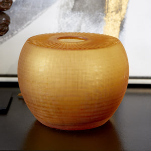 Sun Flower Vase in Amber