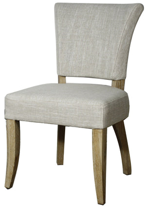 Austin Fabric Dining Chair In Rice