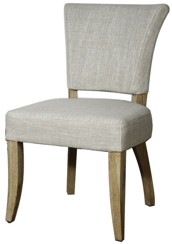 Austin Fabric Dining Chair In Rice