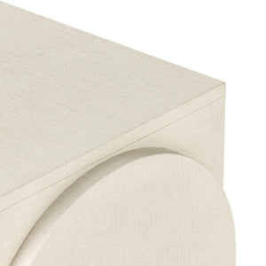 Cressida Console Table - Ivory Painted Linen