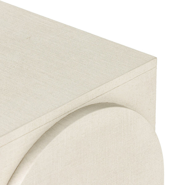 Cressida Console Table - Ivory Painted Linen