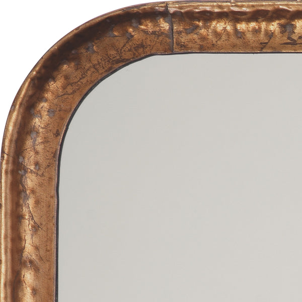 Principle Iron Rectangle Wall Mirror, Gold