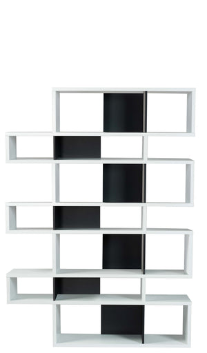 London Composition Large Bookshelf White/Black