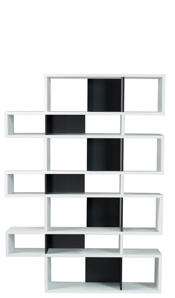 London Composition Large Bookshelf White/Black