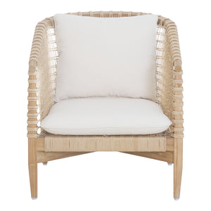 Moe's Kuna Outdoor Lounge Chair in White