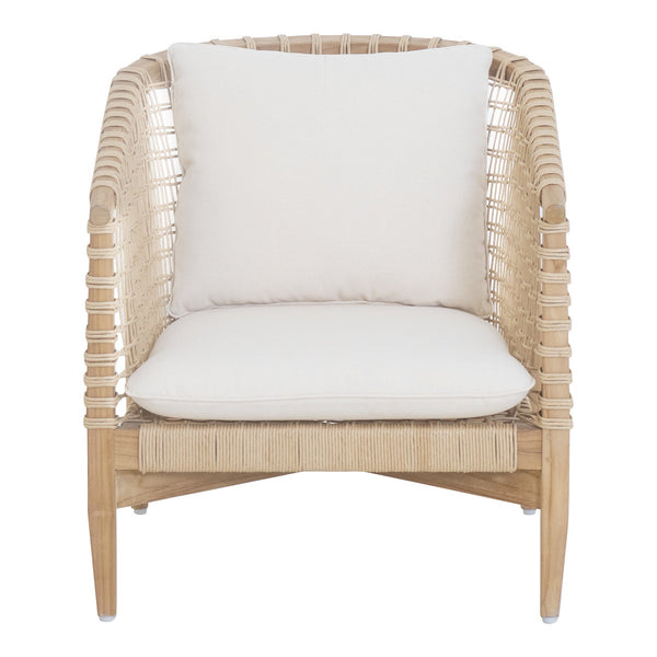 Moe's Kuna Outdoor Lounge Chair in White